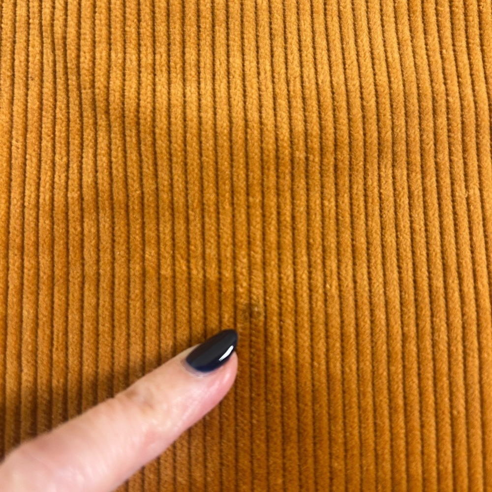 YVES SAINT LAURENT Variation VTG 80s 90s Corduroy Pencil Skirt Camel Brown EU 38 - Picture 14 of 16